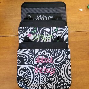 3-Thirty One Hanging Pouch Hand Colored 10 1/4" High x 11 1/4" Wide jl